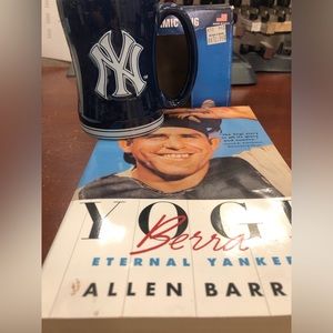 Yankee fans : (NY Yankee Sip & Read)

Yogi Berra book and Yankee cup-both new
